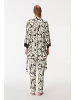 Kadın Sabahlık, Atlet ve Pantolon Takım Anıl 11419 Siyah detay görünüm